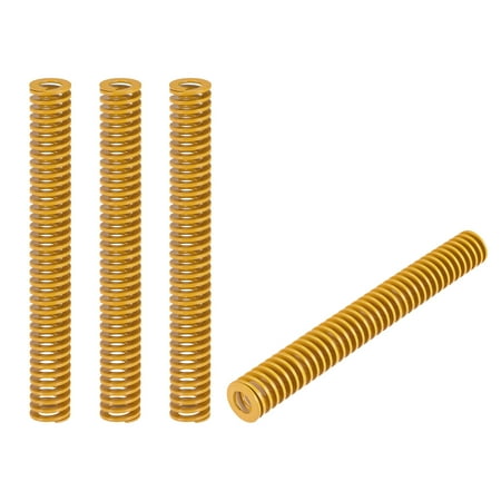 

Uxcell Die Spring 27mm OD 200mm Length 4 Pack Stamping Light Load Compression Yellow