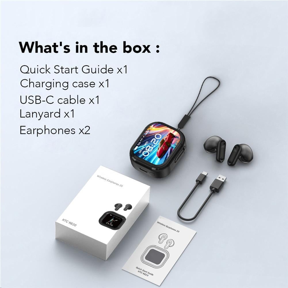 Bluetooth 6.0 In-Ear Earbuds, AI Translator, Noise-Cancelling, LED Touch Screen, 100+ Languages, IPX5 Waterproof