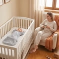 thumbnail image 4 of Baby Sleep Sack with Sleeves, 100% Cotton 1.0 TOG Wearable Blanket, Anti-Startle Sleeping Bag with Fold-Over Mittens, 2-Way Zipper,  6-12Months, 4 of 6
