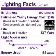 Philips Wi-Fi Connected LED 60-Watt ST19 Filament Tubular Light Bulb, Clear Tunable White, Non-Dimmable, E26 Base (1-Pack)