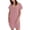 Z-Pink570, variant on JIAYUE Women's Dress Short Sleeve Above Knee Casual Vacation Round Neck Solid Color For Travel With Leggings Comfortable Breathable Loose Fit Stylish Female Dresses