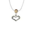 thumbnail image 2 of Delight Jewelry Silvertone Heart with 3 AB Crystals - Believe Faith Prayer Mia Monkey Charm Necklace, 2 of 4