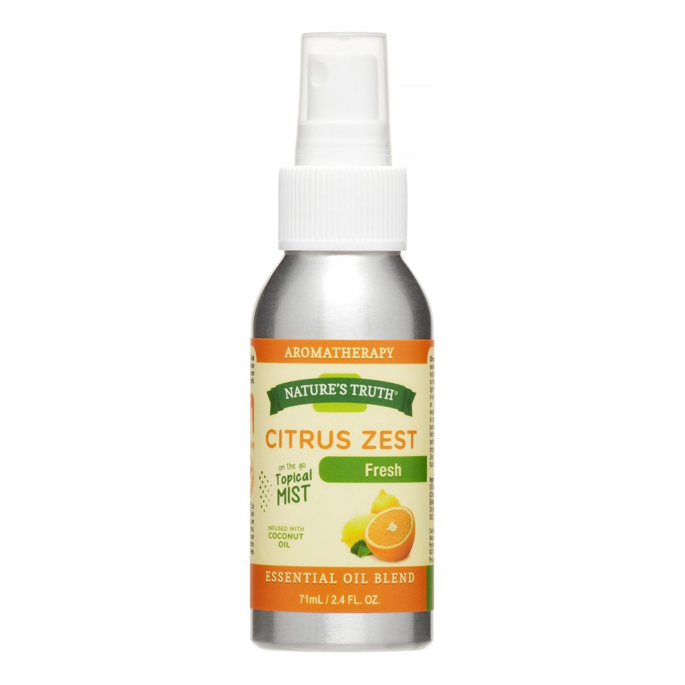 Nature's Truth Aromatherapy Citrus Zest Essential Oil Mist, 2.4 Fl Oz