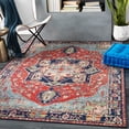 thumbnail image 5 of Mark&Day Area Rugs, 4x6 Vosges Traditional Bright Red Area Rug, Red Blue Green Carpet for Living Room, Bedroom or Kitchen (3'6" x 5'6"), 5 of 10