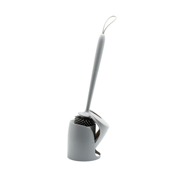 Mainstays Self-Closing Toilet Brush Holder with Cleaning Brush, Assorted Colors