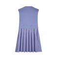 thumbnail image 4 of Enjoytime Summer Mini Dresses For Women Sleeveless Patchwork Pleated Short Dresses Fashion Solid Color Ruffle Party Sun Dress, 4 of 5