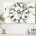 thumbnail image 2 of Designart 'Simplist Bamboo Leaves V' Lodge Wall Clock, 2 of 4