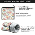 thumbnail image 7 of Pioneer Flower Kitchen Oven Mitt and Pot Holder Sets 2 Pcs for Baking, Cooking and Grilling, Heat Resistant Up To 392 °F, 7 of 7