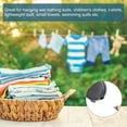 thumbnail image 4 of Uxcell Cuerda de Ropa Retráctil, Línea de Lavado de 39.37 pies Fácil de Colgar con Pinzas para Camping Interior Exterior Gris, 4 of 7