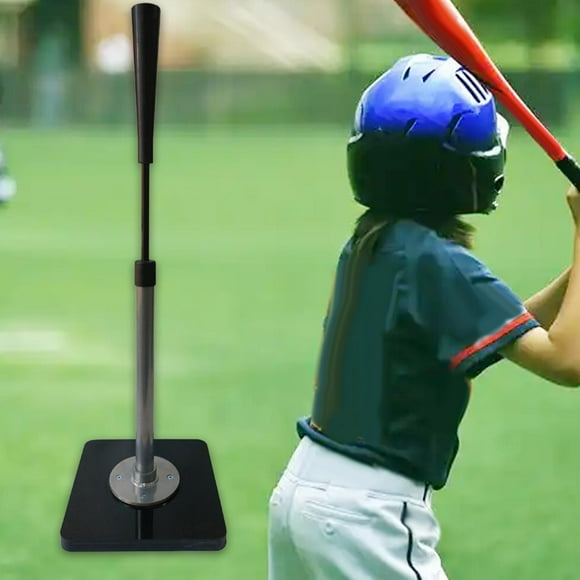 Tee de bateo de béisbol Tee de bateo Fácil de ensamblar Base de soporte cuadrúpedo portátil Altura ajustable para mejorar la precisión de viaje