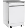 GE GPT225SGLWW 24"" Energy Star Fully Integrated Portable Dishwasher