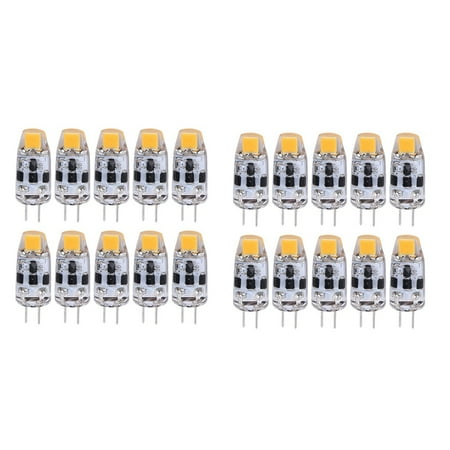 

G4 Bulb 2W G4 Led Bulb is Equivalent to 20W G4 Halogen Bulb Replacement Part G4 Base Ac/Dc12V-24V Warm White 20Pcs