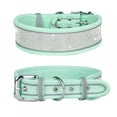 thumbnail image 1 of AMERTEER Collier Réfléchissant en Daim avec Strass pour Chiens Moyens et Grands Bleu Marine, 1 of 2