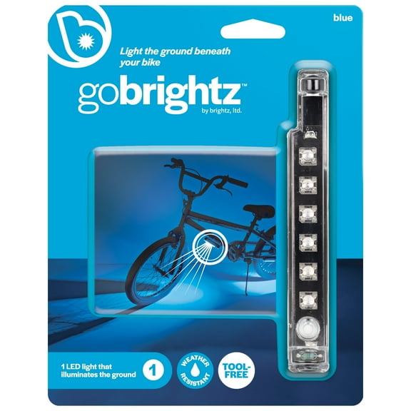 Brightz GoBrightz LED Bike Frame Light, 4 Light Modes, Underglow Effect, Blue