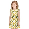 thumbnail image 1 of Balery Corn On The Cob Camisón de princesa para niñas, pijama de algodón con mangas abullonadas, suave y bonito.-Medium, 1 of 6