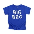 thumbnail image 4 of Big Bro Shirt for Boys Handwritten Older Brother Graphic T-Shirt Vintage Royal Shirt Youth Small, 4 of 5