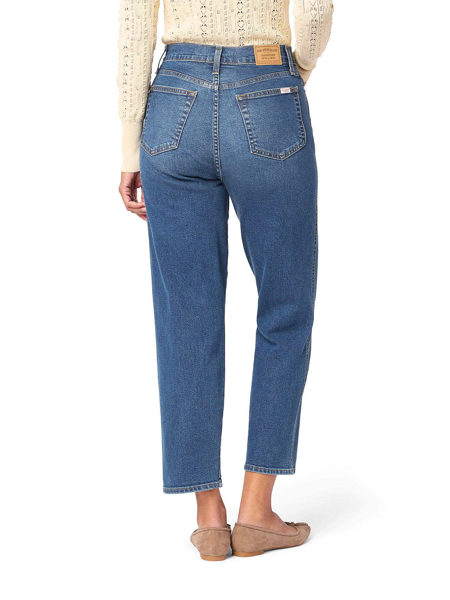 Levi Strauss Signature Women's and Women's Plus High Rise Straight Jean, Sizes 2-28