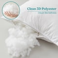 thumbnail image 3 of Oubonun 24"x24" Cotton Throw Pillow Inserts 2 Pack with Zipper - 3D Polyester Fiber Fill, Fluffy, hypoallergenic, Machine Washable for Couch Bed, 3 of 11