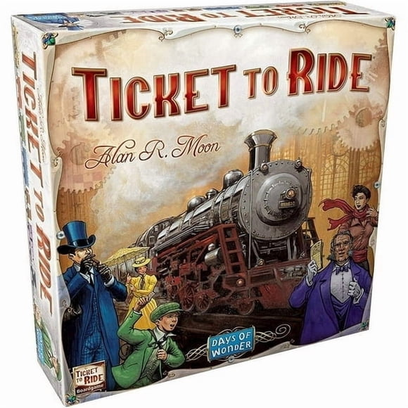 Ticket to Ride Board Game - A Cross-Country Train Adventure for Friends and Family! Strategy Game for Kids & Adults, Ages 8+, 2-5 Players, 30-60 Minute Playtime, Made by Days of Wonder