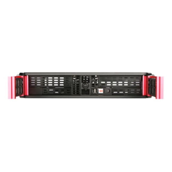 2U Compact Stylish Rackmount Chassis, Red