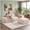 Beige, variant on FLOGUOR 118" L-Shaped Boneless Couch, Modular Sectional Sofa with Ottoman, 4-Seater Corduroy Cloud Couch, High Resilience Sponge Deep Seat Sofa, No Assembly Required