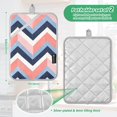 thumbnail image 6 of Yayeee Pot Holders Kitchen Heat Resistant with Pocket 7"x9.8" Cotton Oven Cooking Hot Pads, White Geometric, 6 of 7