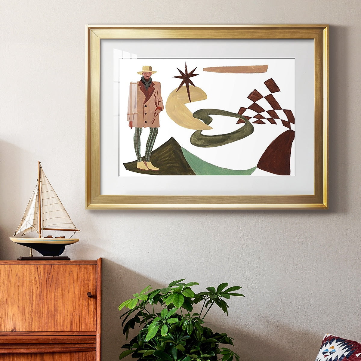 Vintage Vibes IV Premium Framed Print - Ready to Hang