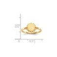 thumbnail image 5 of 14K Yellow Gold Ring Band Signet 7.0x6.5mm Open Back, 5 of 5