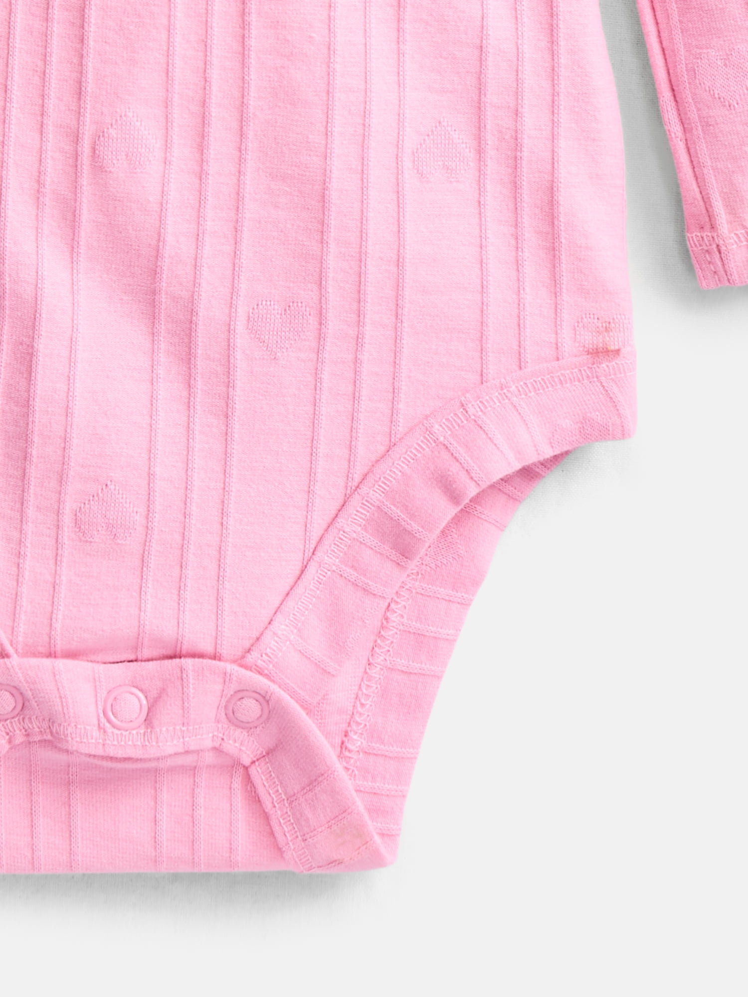 Wonder Nation Baby Girls Flutter Bodysuit with Long Sleeves, Sizes 0-24 Months