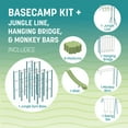 thumbnail image 6 of Modular Jungle Gym Set for Kids by ACTIVPLAY, Outdoor Playset, Swing, Slide, Monkey Bars, Jungle Line, Hanging Bridge, Rust Resistant, No Pinch Joints, Adjustable Platforms with Safety Grooves, Heavy, 6 of 9