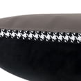 thumbnail image 6 of JWH Houndstooth Throw Pillow Cover with Faux Leather Horse Applique 18x18inch Grey and Black White Decorative Square Cushion for Couch Sofa Bed Living Room Equestrian Style Home Decor, 6 of 8