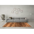 thumbnail image 3 of Ahgly Company Indoor Square Oriental Orange Industrial Area Rugs, 6' Square, 3 of 4
