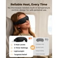thumbnail image 5 of FACEMOON Heated Eye Mask, USB, Moist Heat Compress, Dry Eye Relief, Washable Cover, Black, 5 of 10