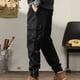 thumbnail image 5 of Pantalones largos de moda para hombre, casuales, de color sólido, con bolsillos y cremallera, cintura elástica, de poliéster., 5 of 5