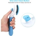 thumbnail image 5 of Cat Grooming Brush,One-Click Hair Removal Comb,Ergonomic Handle, Gentle Deshedding Tool for Cats & Dogs,Effective Fur Cleaning,1pcs., 5 of 7
