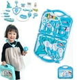 thumbnail image 4 of HLONK Ensemble de Jeu d'Imitation pour Enfants de Jouets de Docteur 16 Pcs Ensemble de Docteur avec Trousses de Jeu de Rôle Trousses Médicales pour Enfants + Étui de Rangement Jouets Éducatifs pour Garçons Filles, 4 of 8