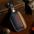 thumbnail image 4 of Bgsha Leather Car Key Fob Case Cover Holder For Jaguar XE XF XJ F-Pace F-Type, 4 of 10