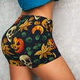 thumbnail image 3 of Picia Halloween Skull Printed Workout Shorts for Women Seamless Scrunch Butt Lifting High Waisted Yoga Gym Booty Running Moisture-wicking Short Pants-X-Large, 3 of 9