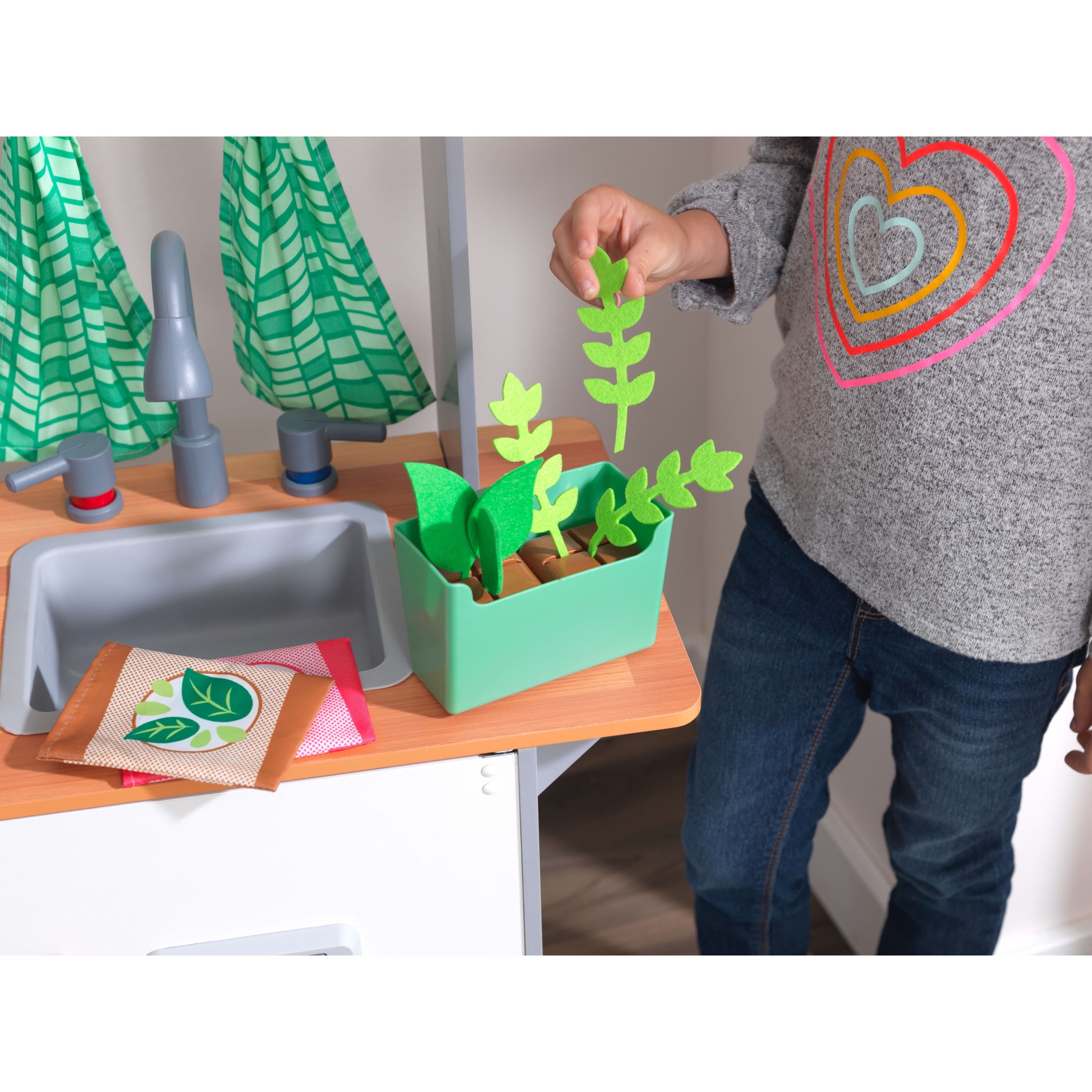 Terrace wooden cheap play kitchen