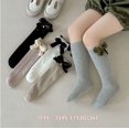 thumbnail image 2 of Ougyinr Kids Baby Girls Knee High Socks Bowknot Socks Cotton Socks Toddler Stockings Girls Socks for 2-8Years ( 6 Piars / 5 Piars ), 2 of 8