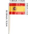 thumbnail image 2 of 1Pcs Spain Toothpick Flags,Spain Decoration,Spanish Themed Party Decorations,Mini Cupcake Picks Food Cocktail Accessories Theme Cakes Cupcake Pick Sticks, 3.5x6.5, 2 of 5