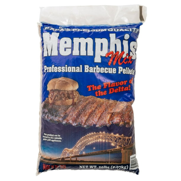 Papa's Premium Hardwood Wood Pellets for Grilling, Memphis Blend, 20