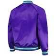 thumbnail image 3 of Men's Mitchell & Ness Purple Utah Jazz Hardwood Classics  Throwback Wordmark Raglan Full-Snap Jacket, 3 of 3