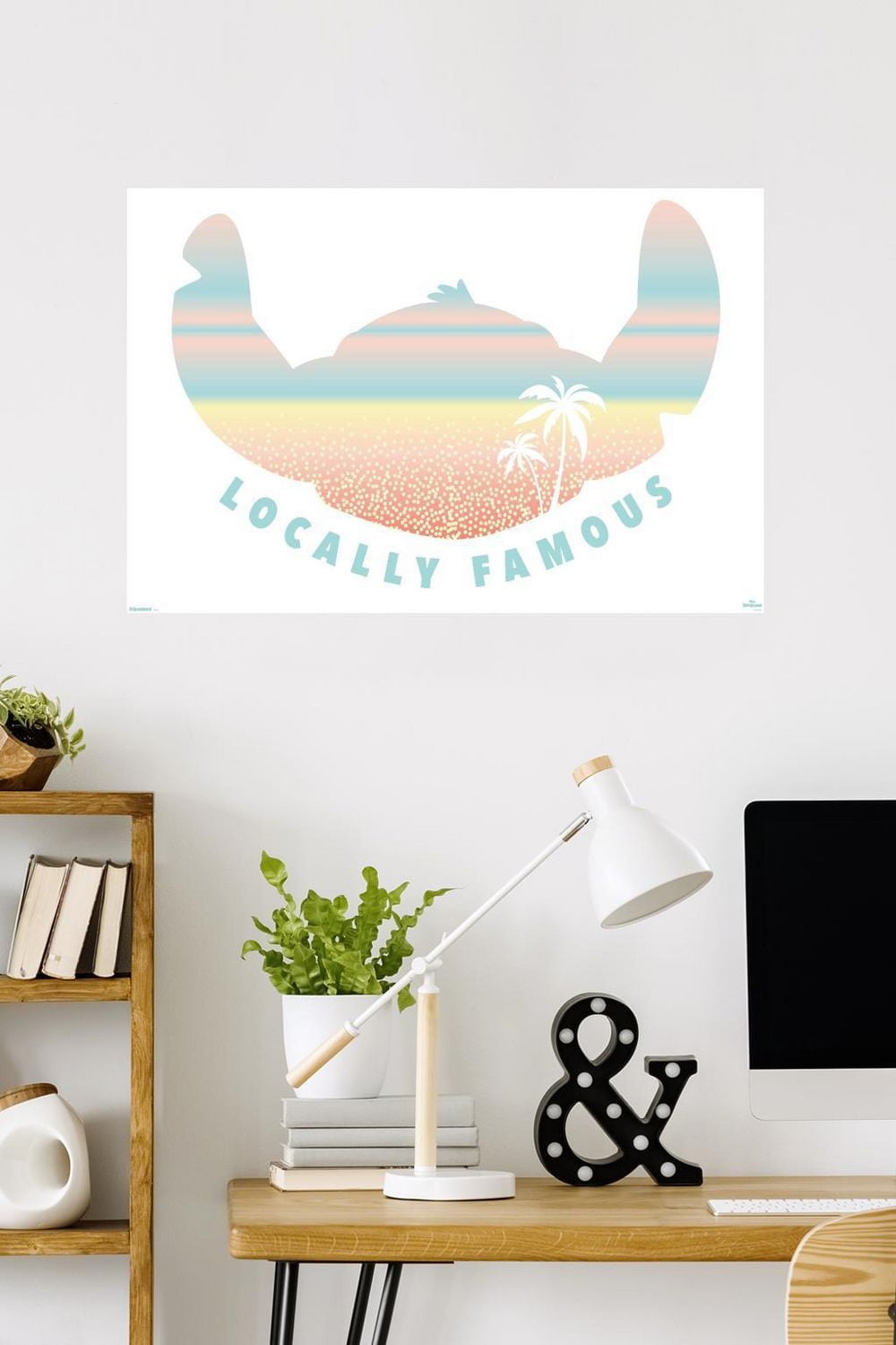 Disney Lilo and Stitch: Beach Vibes - Locally Famous Wall Poster