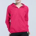 thumbnail image 2 of BiZtdJrK Women Men Waterproof Jacket Outdoor Bicycle Sports Windbreaker Windproof Coat Lightweight Hooded Softshell Rain Jacket for Running Travel Hiking Sale of The Day Prime Today Hot Pink 4XL, 2 of 9