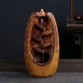 thumbnail image 5 of Ceramic Backflow Incense Holder Waterfall Incense Burner For Home Office Yoga Aromatherapy Ornament, 5 of 5