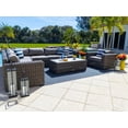 thumbnail image 5 of Malmo 6-Piece Resin Wicker Outdoor Patio Furniture Sectional Sofa Set in Gray w/Four-Piece Sectional, Armchair, and Coffee Table (Full-Round Gray Wicker, Polyester Light Gray), 5 of 10