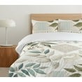 thumbnail image 4 of Ambesonne Boho Duvet Cover Set, Bohemian Nature and Rhomboid, Queen, Coconut Dusk Laurel Green, 4 of 4