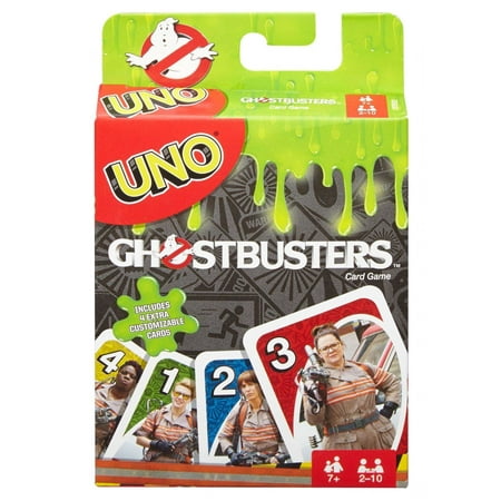 Uno Ghostbusters theme Card Game for 2-10 Players Ages 7Y+