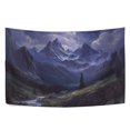 thumbnail image 6 of Yayeee Tapestry Wall Hanging for Bedroom 60" x 40" Living Room Home Wall Art Decor, Moonlight Mountain, 6 of 7